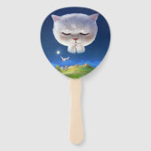 猫との夢のような夜空 ハンドファン (裏面)