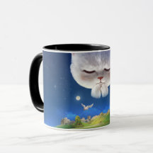 猫との夢のような夜空