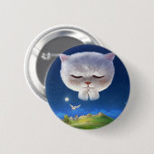 猫との夢のような夜空 缶バッジ (正面&裏面)