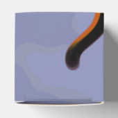 猫との姿:抽象芸術ブルー、オレンジ、B&W フェイバーボックス (上部)