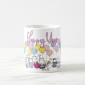 猫との幸遊せな1年 コーヒーマグカップ (中央)