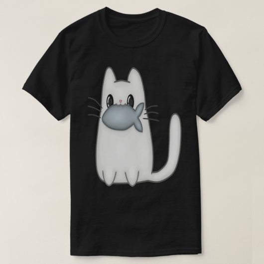 猫との戦い Tシャツ (デザイン正面)