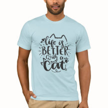 猫との暮らしが良い – 手で書いたかわいい猫