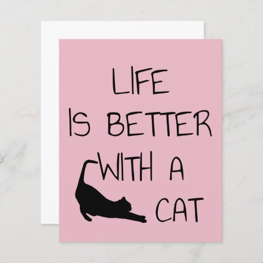 猫との暮らしが良い – 猫好き (正面/裏面)