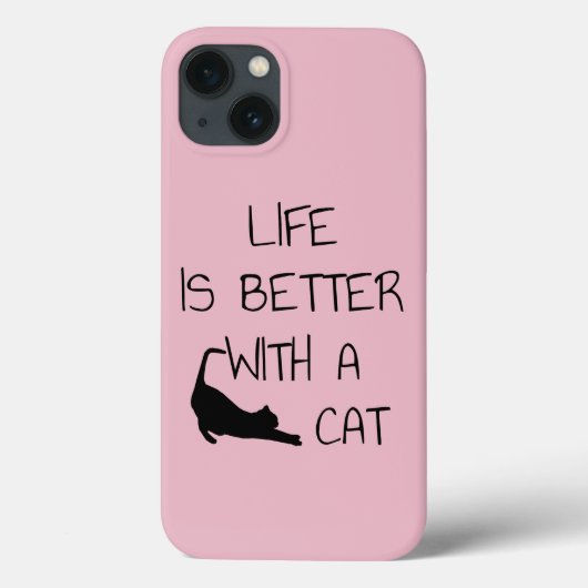 猫との暮らしが良い – 猫好き Case-Mate iPhoneケース (裏面)