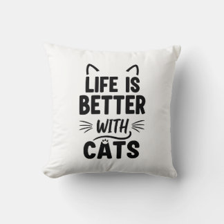 猫との暮らし クッション
