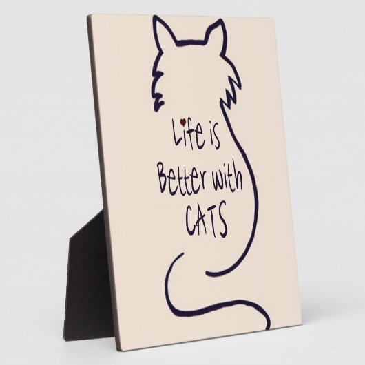 猫との暮らし フォトプラーク (側面)