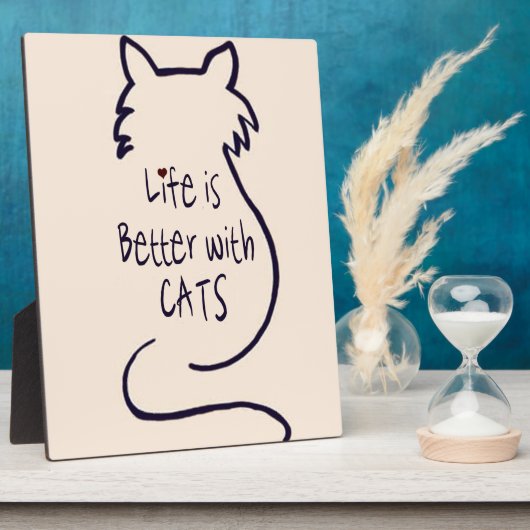 猫との暮らし フォトプラーク (側面)