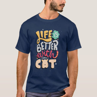 猫との暮らし |猫好き | cat引用文 tシャツ