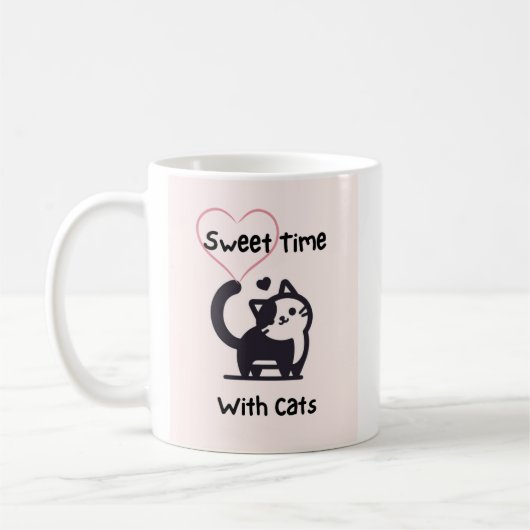 猫との甘い時間 コーヒーマグカップ (左)