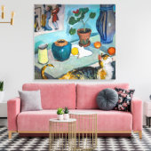 猫との静物生活 | Auguste Macke | キャンバスプリント (インサイチュ (リビング))