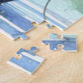 猫との魚釣りかわいい猫好きパズル ジグソーパズル (側面)