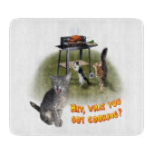 猫とのBBQ切断ボード カッティングボード (正面)