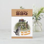 猫とのBBQ招待状 招待状 (スタンド正面)