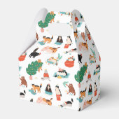 猫とよくはしゃぐクリスマスツリーのパターン フェイバーボックス (裏面サイド)