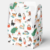 猫とよくはしゃぐクリスマスツリーのパターン フェイバーボックス (オープン)