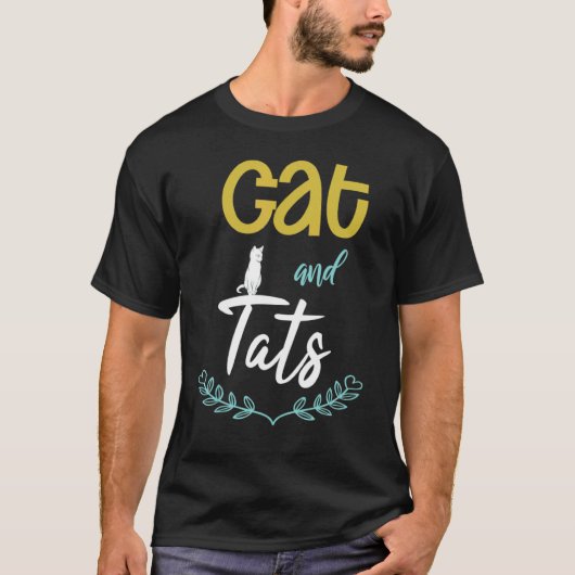 猫とアッツアッツと猫猫 Tシャツ (正面)