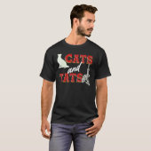 猫とアツ Tシャツ (正面フル)