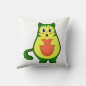 猫とアボカド クッション (裏面)