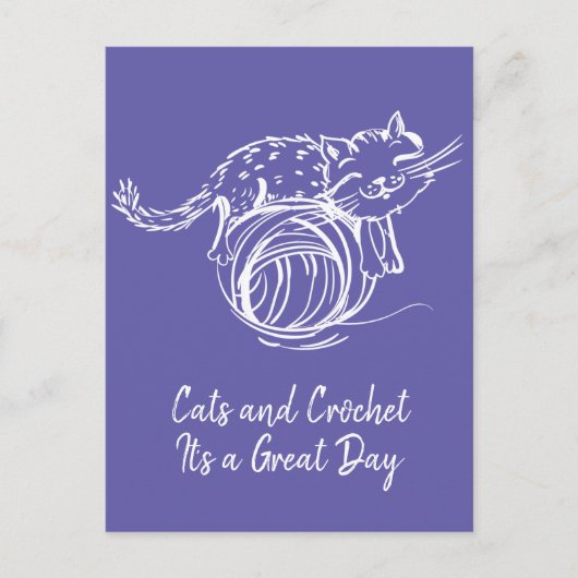 猫とカチカチ日の素晴らしハッピーメール ポストカード (正面)