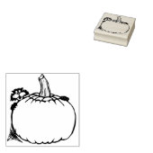 猫とカボチャのイラストレーションスタンプ ラバースタンプ (押印)