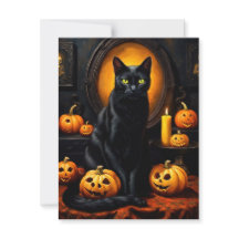 猫とカボチャのハロウィーンイラストレーション