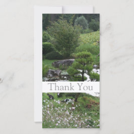 猫とガーデン3 Thank You Photo Card 1 サンキューカード