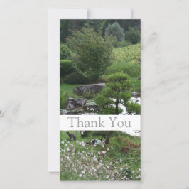 猫とガーデン3 Thank You Photo Card 1 サンキューカード