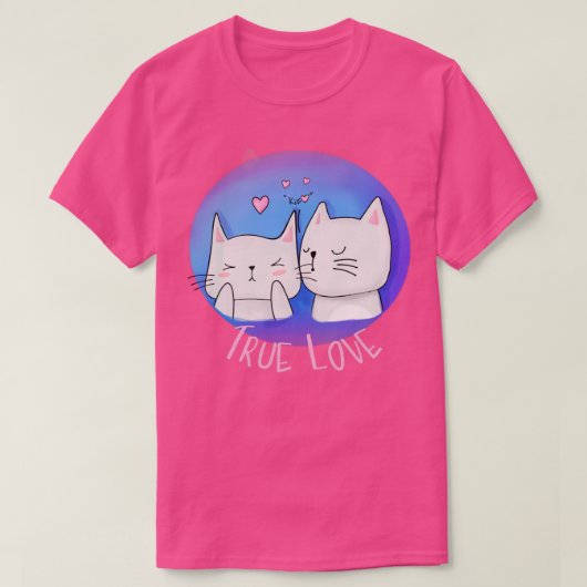 猫とキスの本音 Tシャツ (デザイン正面)