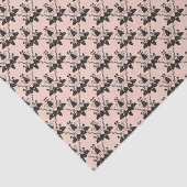 猫とキャットニップのダマスクのルックパターン 薄葉紙 (詳細)