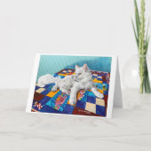 猫とキルト麺 カード (正面)