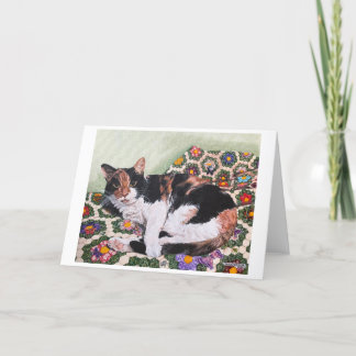 猫とキルト - ゾーイ サンキューカード