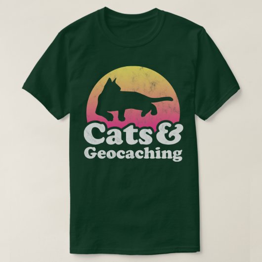 猫とギフト Tシャツ (デザイン正面)