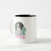 猫とクリスタルが欲しい ツートーンマグカップ (正面左)
