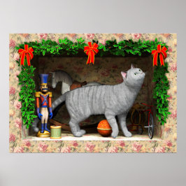 猫とクリスマスのもの ポスター