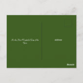 猫とクリスマスツリーの挨拶はがき ポストカード (裏面)