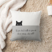 猫とコソコソ話す猫 クッション (ブランケット)