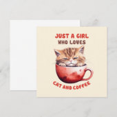 猫とコーヒーが大好きな女の子(2) (正面/裏面)