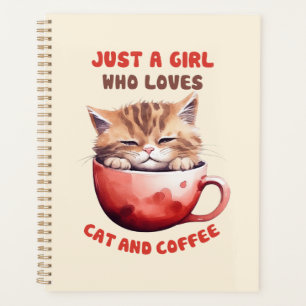 猫とコーヒーが大好きな女の子(2) プランナー手帳