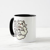 猫とコーヒーが大好き! マグカップ (正面左)