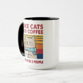 猫とコーヒーが好き マグカップ (正面左)