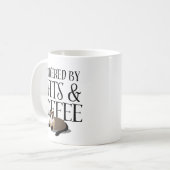 猫とコーヒーが支えるパワー コーヒーマグカップ (正面左)