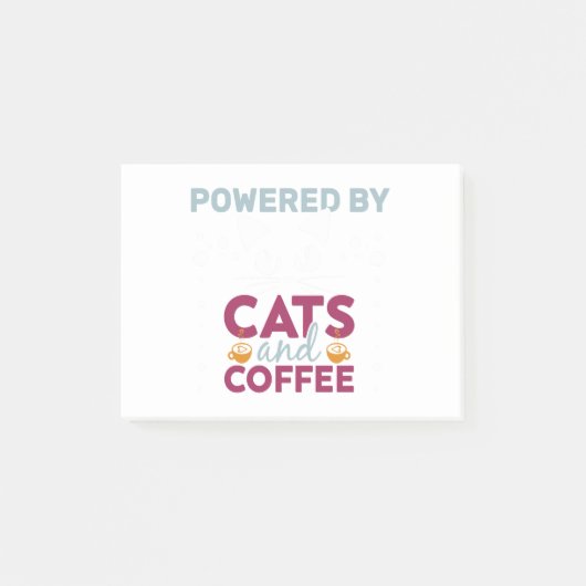 猫とコーヒーで動く ポストイット (正面)