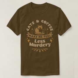 猫とコーヒーで感じはムリシャツが減る Tシャツ