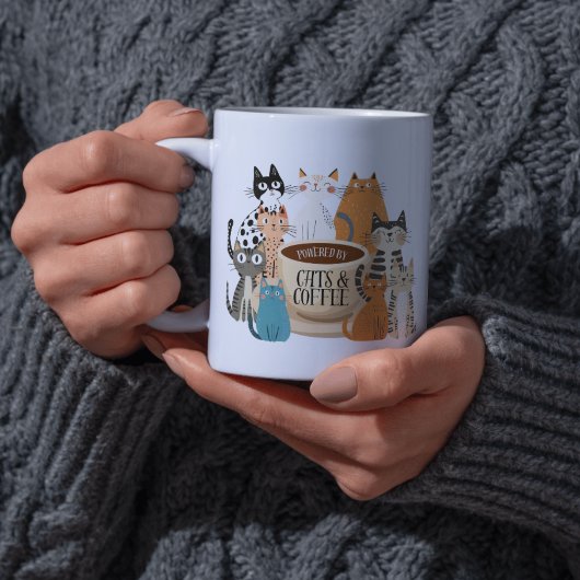 猫とコーヒーに支えられて コーヒーマグカップ