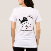 猫とコーヒーに支えられて トライブレンドＴシャツ (裏面)