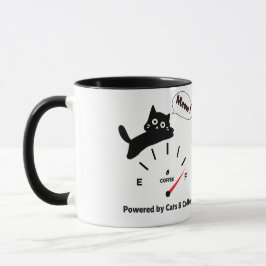 猫とコーヒーに支えられて マグカップ