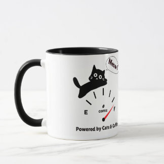 猫とコーヒーに支えられて マグカップ