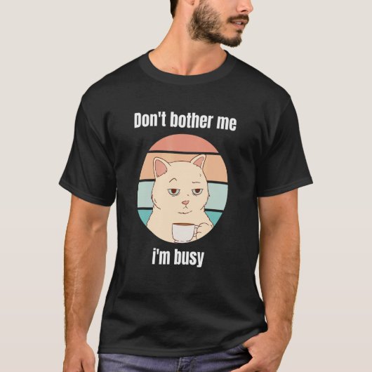 猫とコーヒーのオフィスで楽しむグッズ 2 Tシャツ (正面)