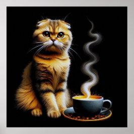 猫とコーヒーの夢 ポスター